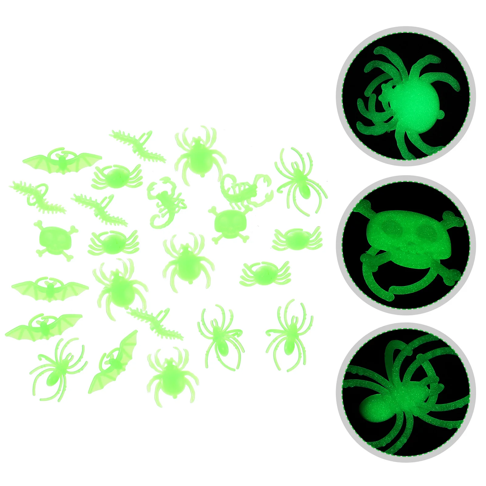 

Luminous Insect Ring Spider Festival Party Favors Rings Halloween Decors Plastic