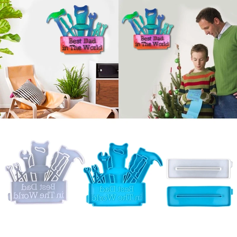 

DIY подарок на день отца настенная подвесная форма для гостиной настенная Подвеска декоративная силиконовая форма «сделай сам» креативный м...
