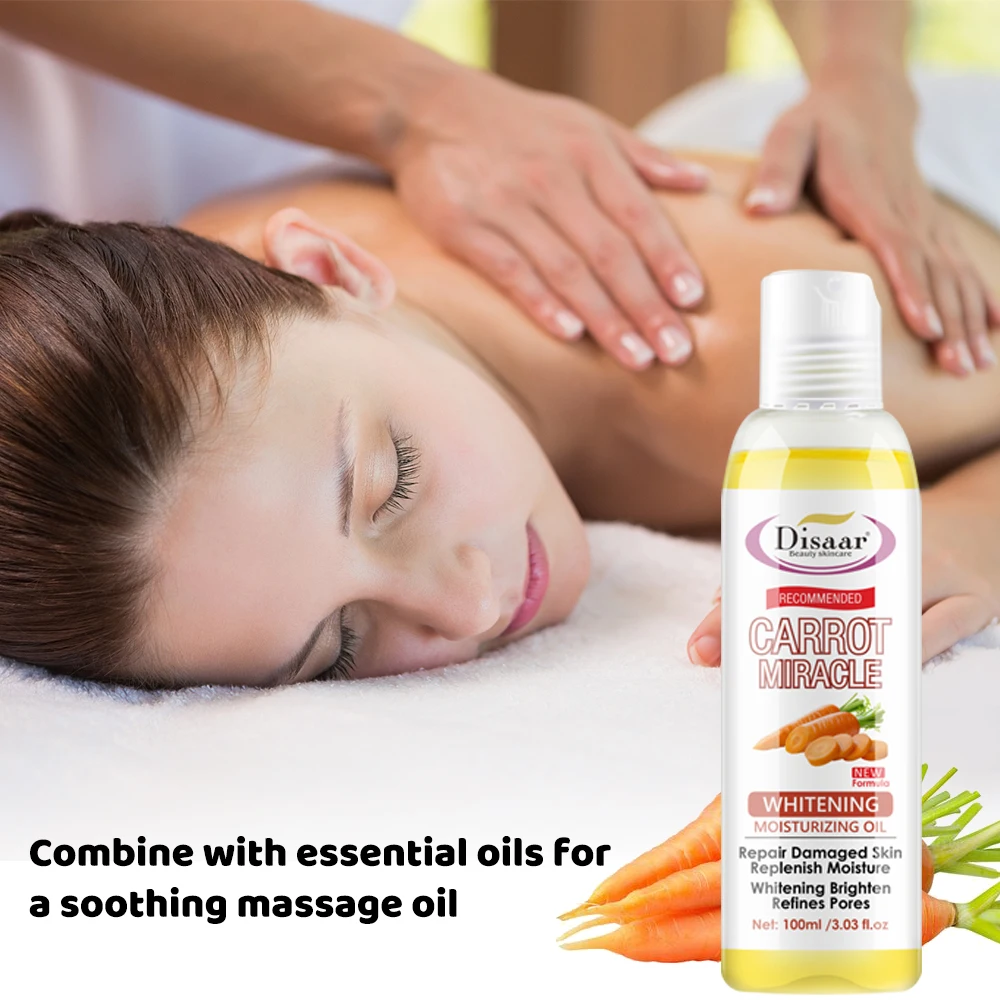 

Масло для моркови Disaar 100 мл, массажное масло, уход за кожей лица, массажный крем для тела, увлажняющее питательное эфирное масло DS5054