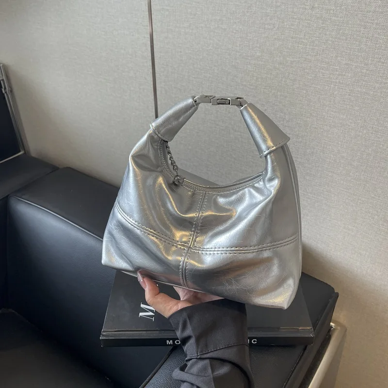 Formeki 5 Colors Women Handbag Ins Fashion Mixed Color Luxury Design Hobos Concise Ladies Female Bag