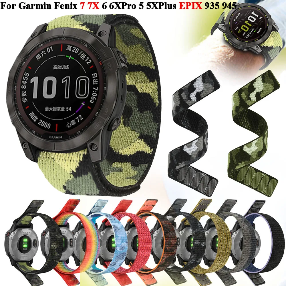 

Ремешок нейлоновый для смарт-часов Garmin Fenix 7x7 6X 6 Pro 5X 5 935 955