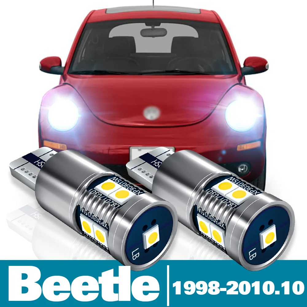 Luz LED de estacionamiento para Volkswagen Beetle, accesorio de 2 piezas, 1998-2010, 2002, 2003, 2004, 2005, 2006, 2007, 2008, 2009