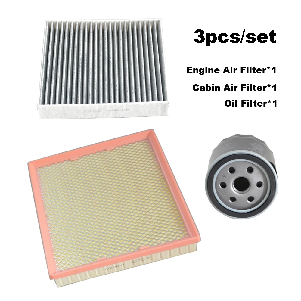 

3 шт. набор фильтров для Ford Equator 2021 2022 2023 2.0T двигатель переменного тока, комплект воздушного масляного фильтра, детали KP2-9601-AA LX4527 09556904 AJXAJ40130