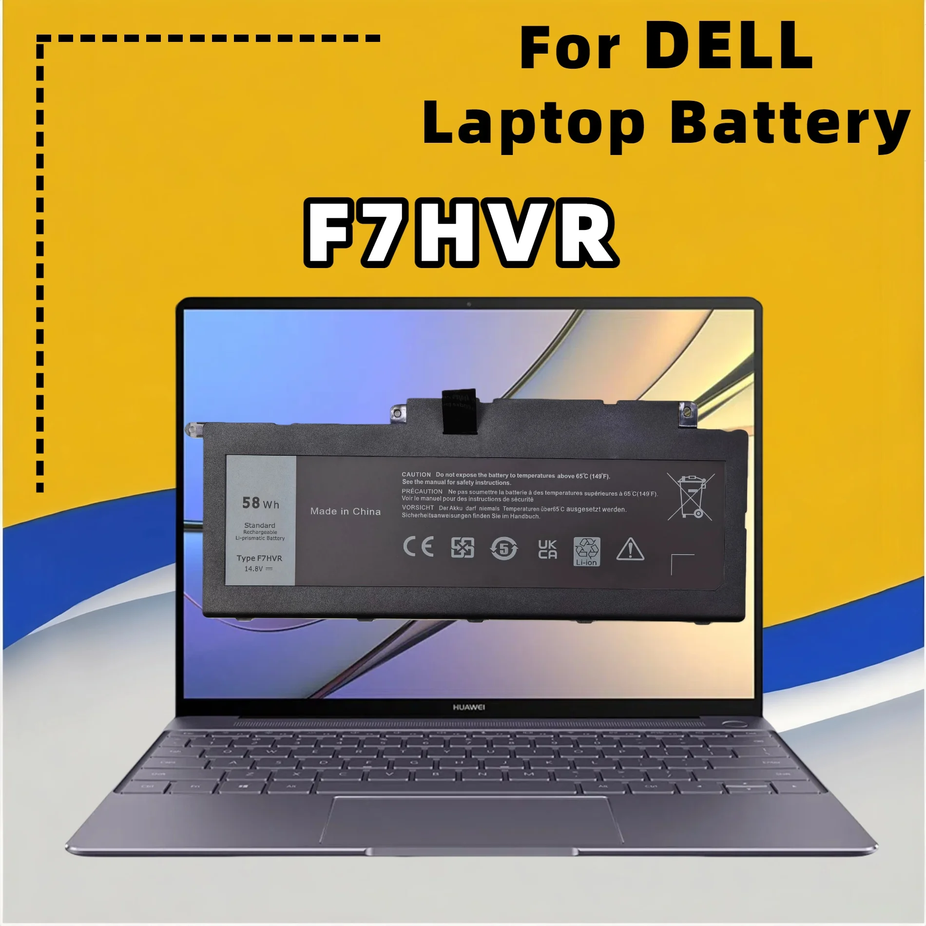 Фото Аккумулятор FRLESUI F7HVR для DELL Inspiron серий 15-7537, 15-7547, 15-7548, 15-7737, 17-7737, N7437, 15R, 5545, 15 5547, 17-7746 №5