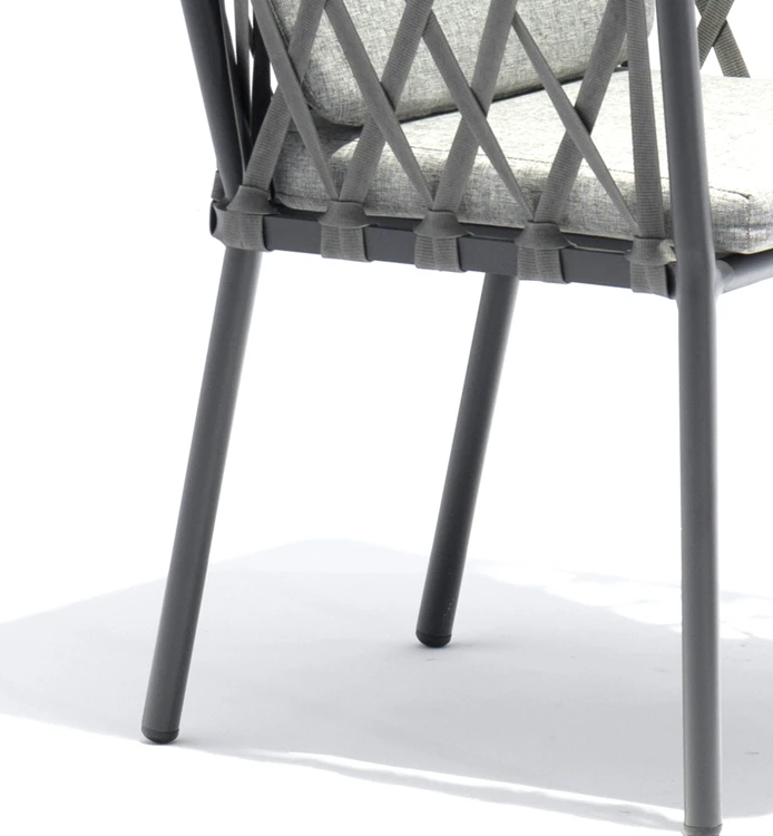 Уличная садовая мебель современный стул для гостиной с алюминиевым ремешком