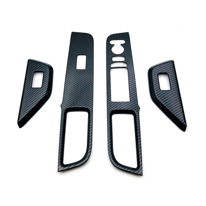 

1 Set Carbon Fiber Window Glass Lift Button Switch Cover Decorative Accessories For Toyota Stepwgn 2022 2023