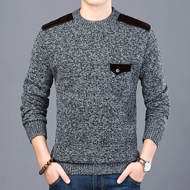 Sweatshirt 2023 New Fashion Brand Sweater Men's Pullover Slim Fit Jumpsuit Knit Shirt Round Neck Korean Casual Wear Men's Style
