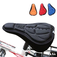 mountain bike 3d saddle cover thick breathable super soft bicycle seat cushion silicone sponge gel bike seat bicycle accessories