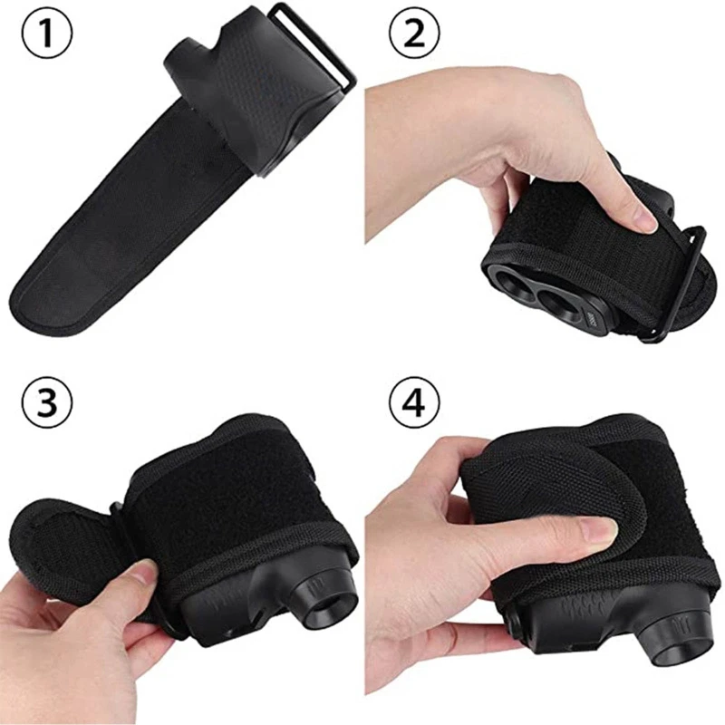 

448D Golf Magnetic Rangefinder Strap Adjustable Wrap Mount Holder Attach To Rail Bar Frame Of Stick Magnetic Mounting Strap