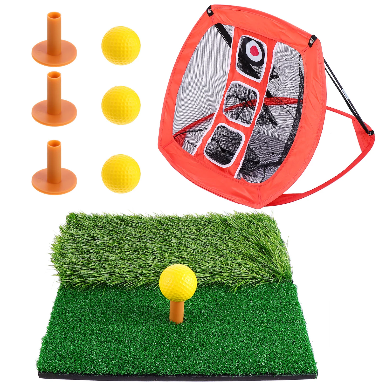 

Golf Practice Set Toys Sports Net Nylon Mats Training Aids