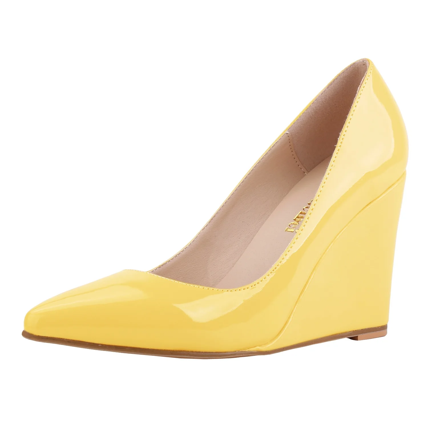 

Туфли-лодочки женские из лакированной кожи, высокий каблук, заостренный носок, клоги на танкетке, универсальные, заостренный носок, заостренный носок, обувь для похудения