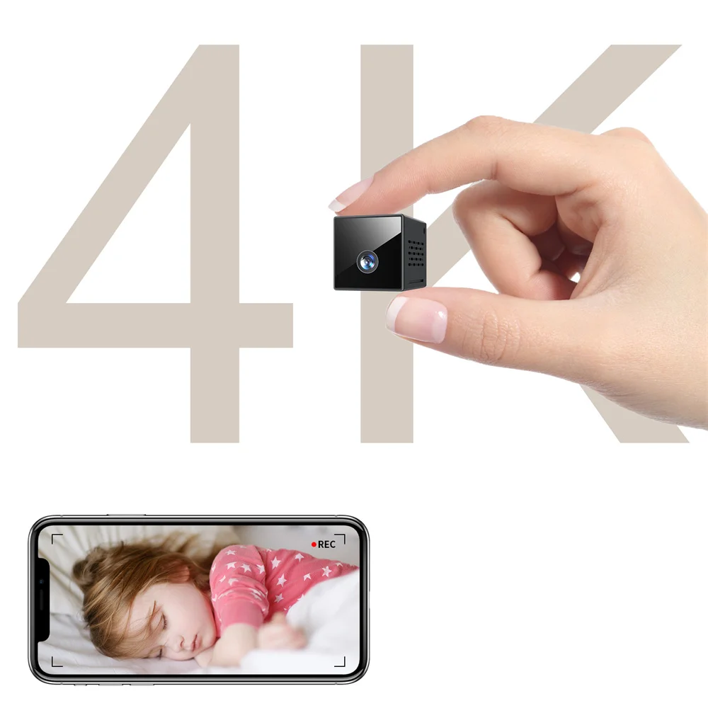 

Мини-камера HD 4K, беспроводная, с функцией ночного видения