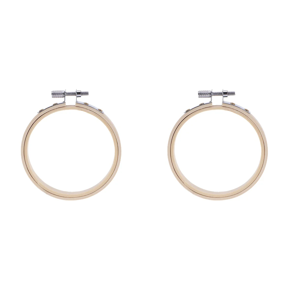 

Embroidery Hoop Craft Hoops Ringwooden Rings Sewing Cross Diy Circles Frame Embroidered Necklace Needlework Wood