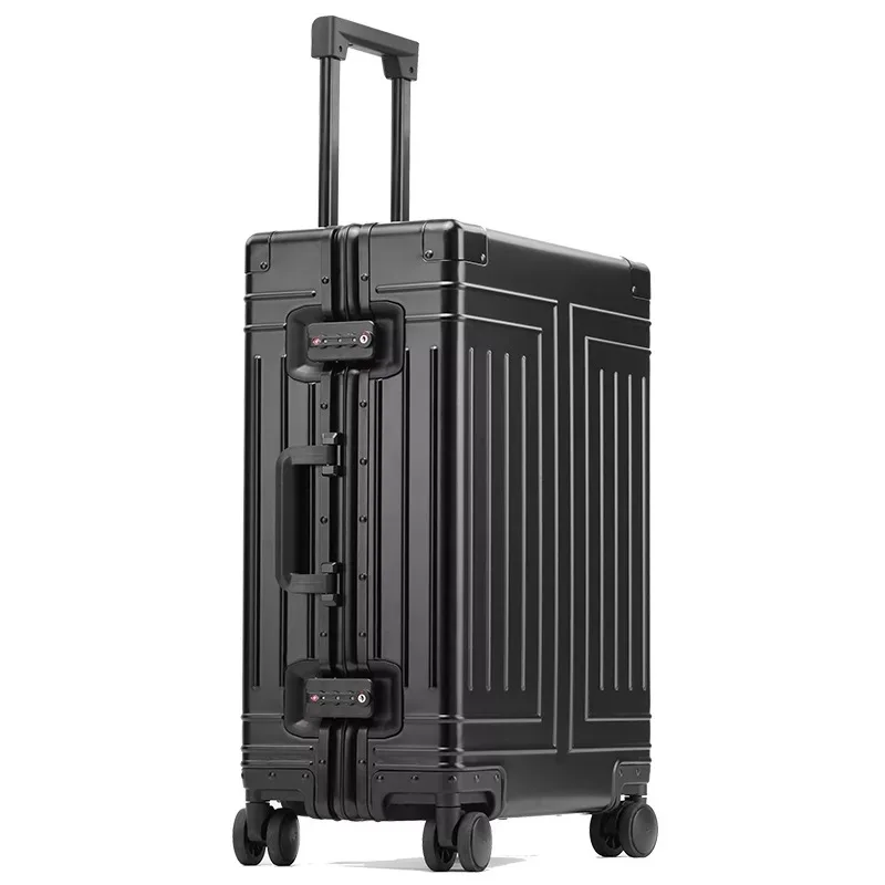 New top quality aluminum travel luggage business trolley sui