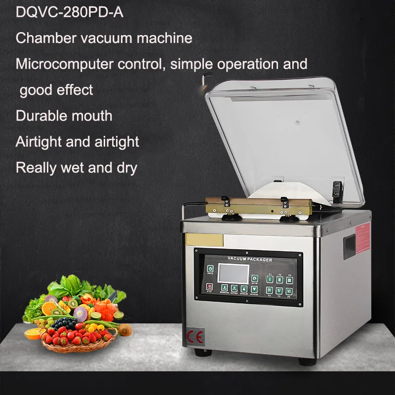 DZ-260C Vacuum Sealer Wet and Dry Food Packaging Machine envasadora al vacio de alimentos images - 6