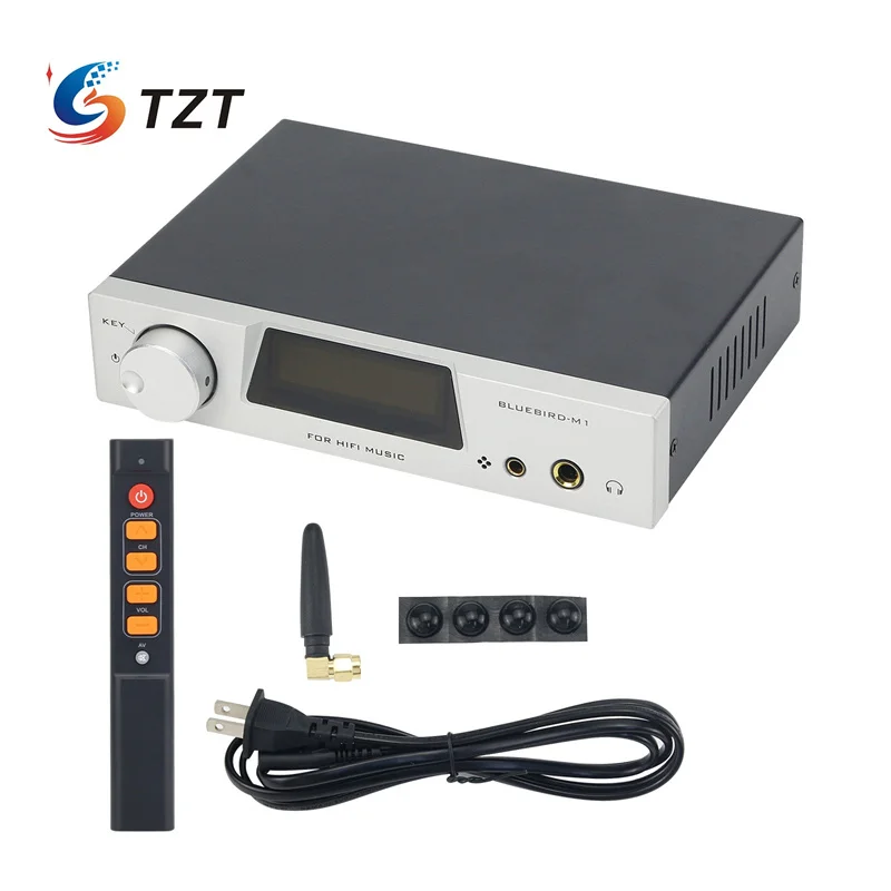 TZT M1 Dual Core ES9038 Decoder Bluetooth 5.1 With/Without USB Sound Card LDAC Linear Power Supply HIFI Equipment DSD512