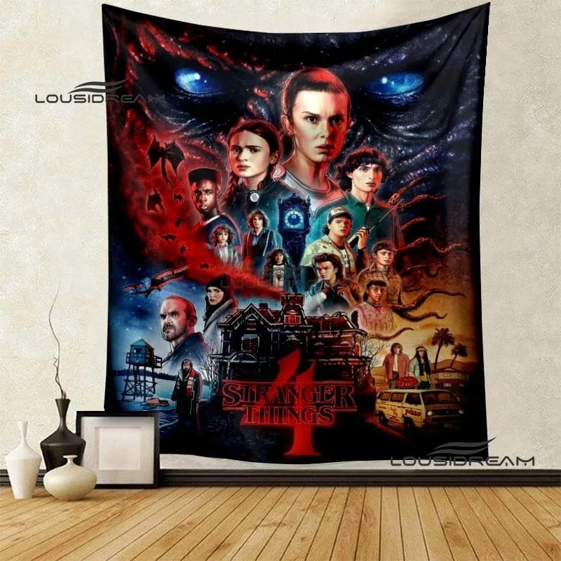 

Fashion Stranger Things Tapestry Thriller Science Fiction wall mounted Bedroom living room dormitory computer room background