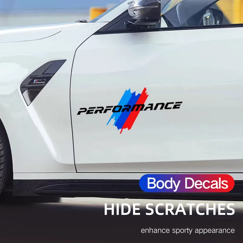 Автомобильные наклейки BMW триколор тюнинг Спорт крутое украшение Наклейки для