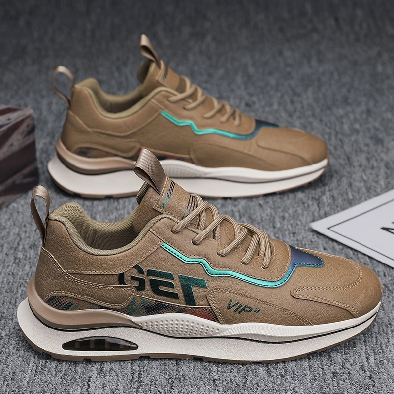 

CYYTL Mens Shoes Casual Leather Summer Male Sneakers Flat Outdoor Sport Fashion Hiking Non Slip Platform Luxury Tennis Trainers