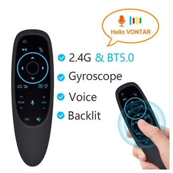 G10S/G10S Pro/G10S Pro BT 음성 리모컨, 2.4G 무선 에어 마우스, 자이로스코프 IR 학습, 안드로이드 TV 박스 PC용