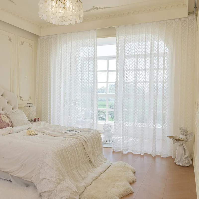 

Пасторальный Клевер вуаль, занавески, роскошные белые занавеска из тюли с вышивкой, занавески для гостиной, спальни, окна, домашний декор, занавески на заказ