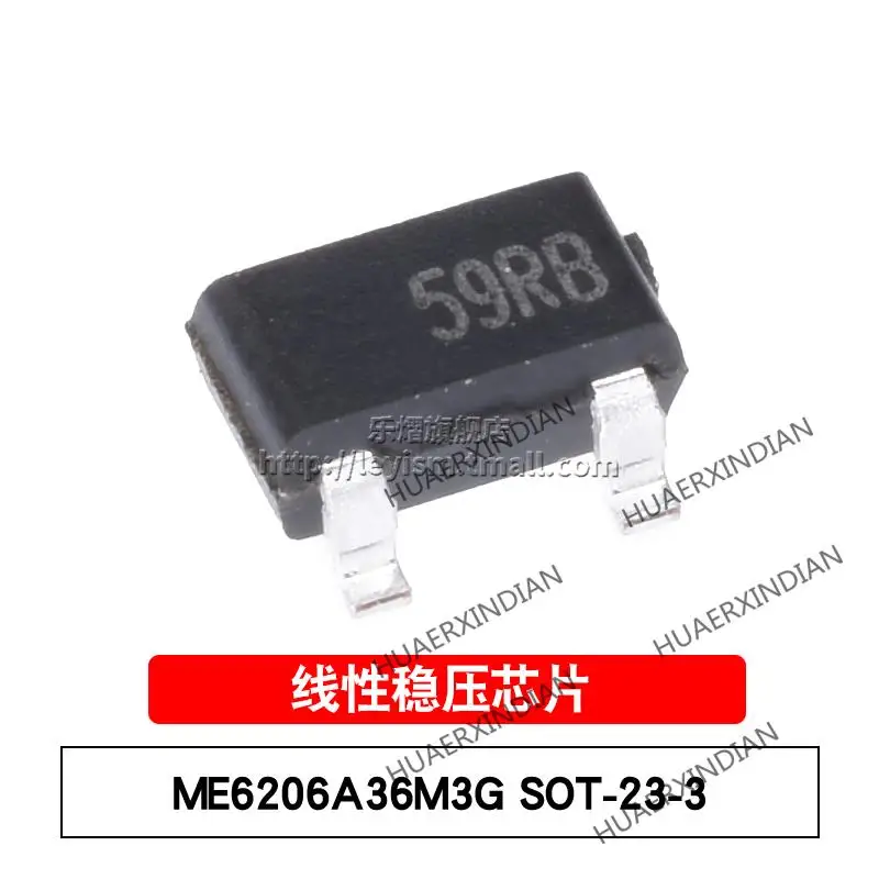 

10PCS/LOT New Original ME6206A36M3G Type 59 SOT-23-3 3.6V In Stock
