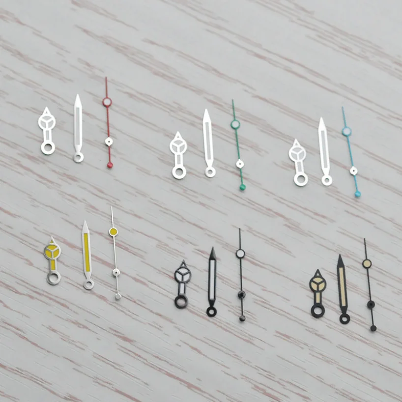 

Nh35 Watch Hand Vintage Black Red Second Hand Green Luminous Watch Parts for Nh35/36 Automatic Movement