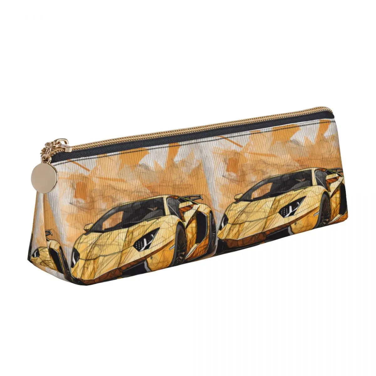 

Роскошный спортивный автомобиль фотографический мультяшный модный пенал на молнии для мальчиков девочек колледжа кожаные сумки для ручек