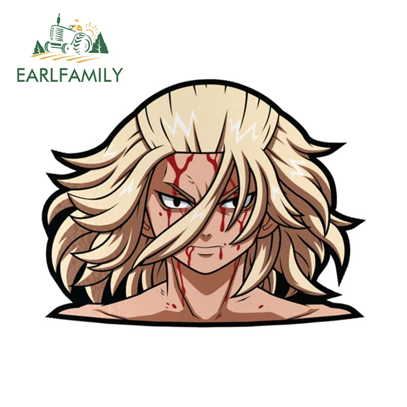 

EARLFAMILY 13 см x 9,6 см для Токийских рептилий, автомобильные наклейки Mikey, виниловые аниме наклейки для ноутбука, доски для серфинга
