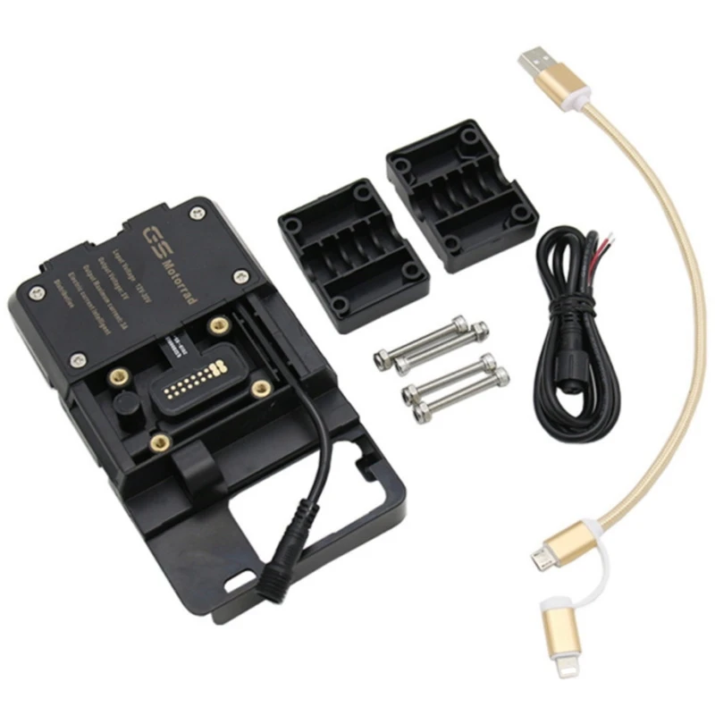 

Мобильный навигационный кронштейн для мотоцикла Honda с USB-зарядкой, 12 мм кронштейн ADV F700 800GS CRF1000L