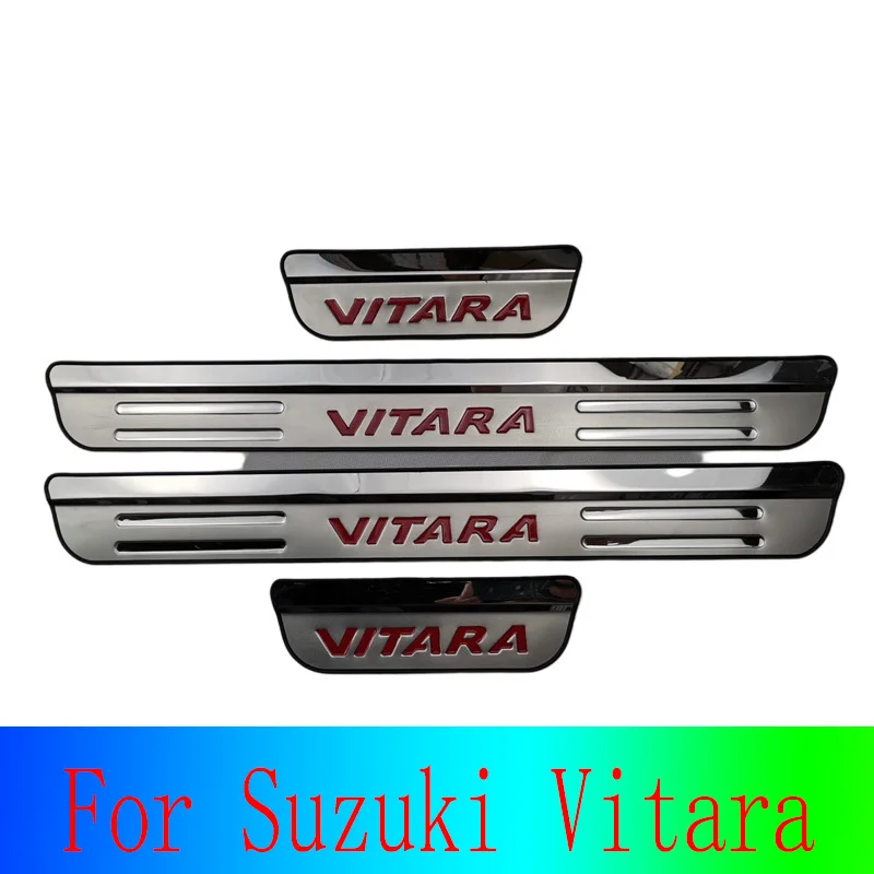 

For Suzuki Vitara Car Thresholds Car Door Protector Side Step Vehicle Ladder 304 Quality Stainless Steel Accessories Chrome Trim