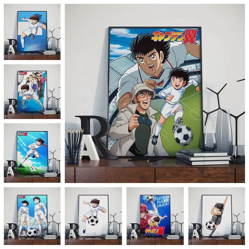 

Japanes eanime Captain Tsubasa мультяшное Искусство Декор Картина качественная Картина на холсте домашний декор Детская комната Настенный декор