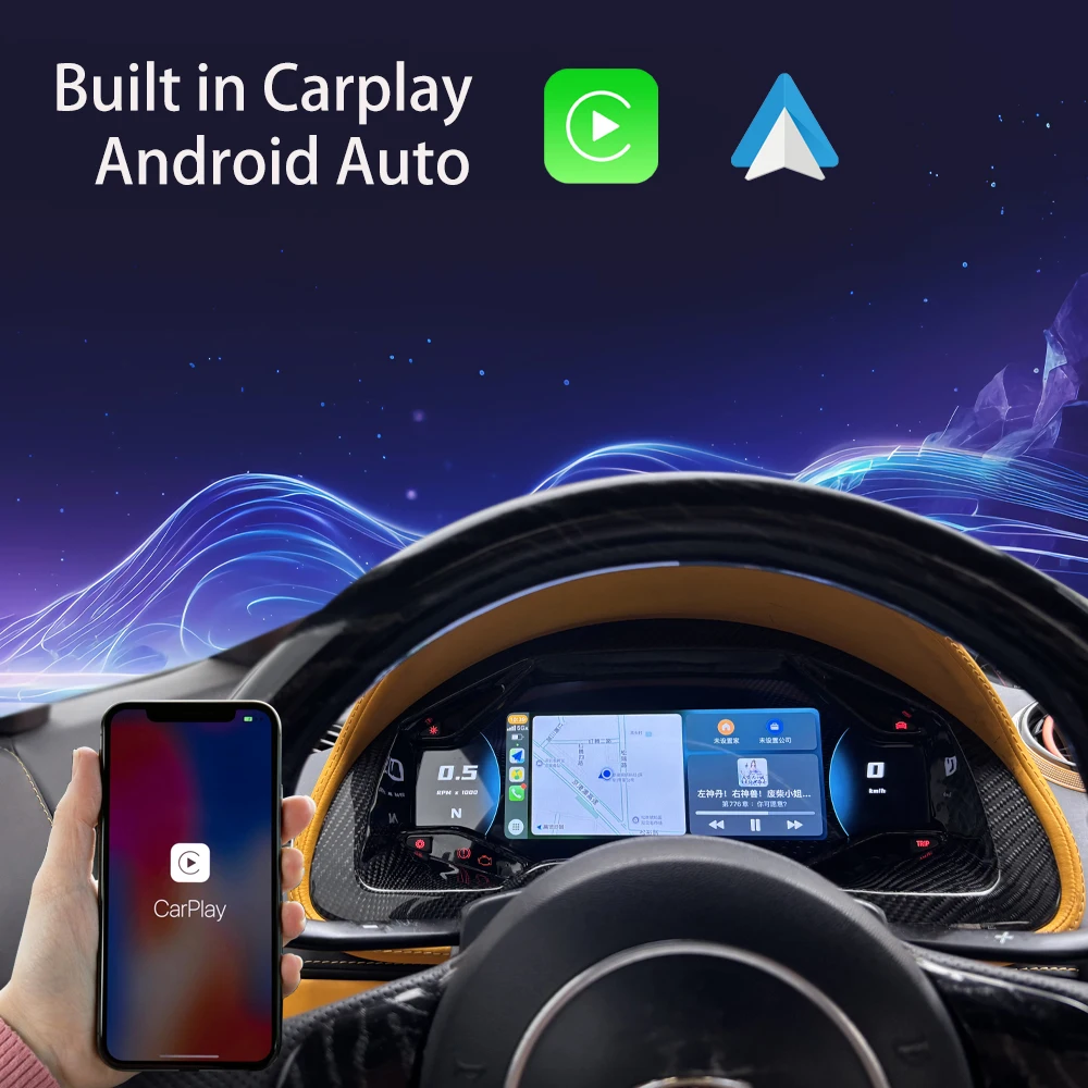 Carplay, Android Auto + цифровая приборная панель для Lamborghini Gallardo 2004-2014: спидометр, приборная панель, виртуальный кокпит. (art.: 3920da545ba48) - 3920da545ba48
