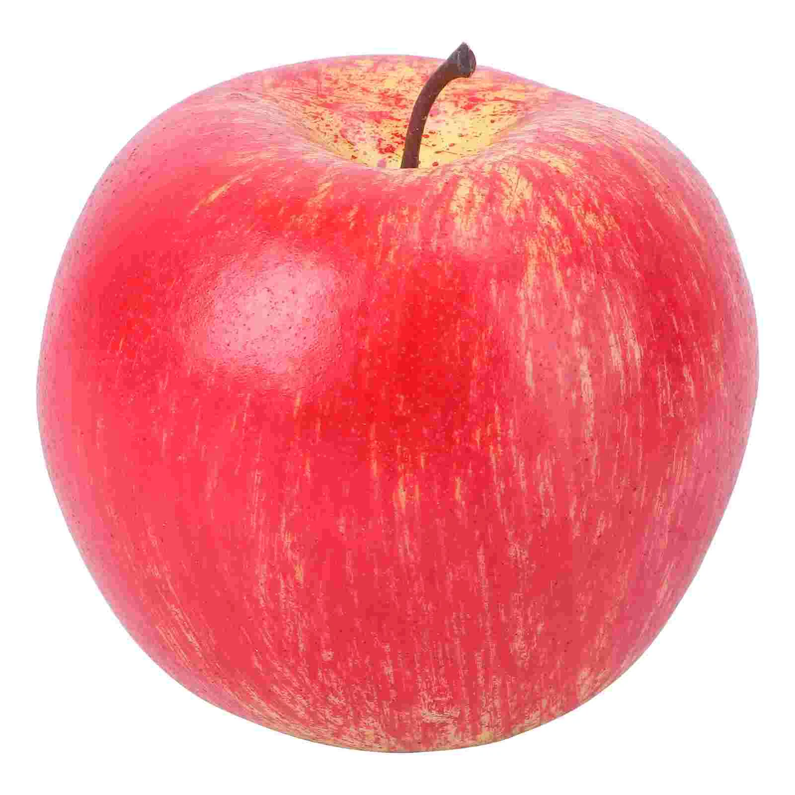 

Fruit Apple Artificial Fake Model Decorative Apples Figurine Fruits Basketdecor Kitchen Crafts Lifelike Filler Sculpture Desktop