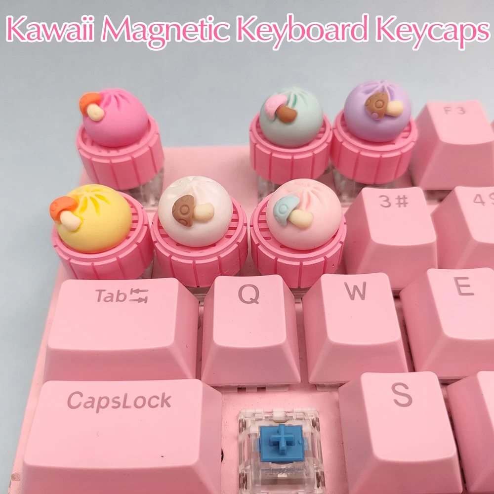 

Gourmet Food Play Mechanical Keyboard Keycaps Magnetic Suction Gadgets Custom Cherry Mx Esc Handmade Diy Cute Transparent Keycap