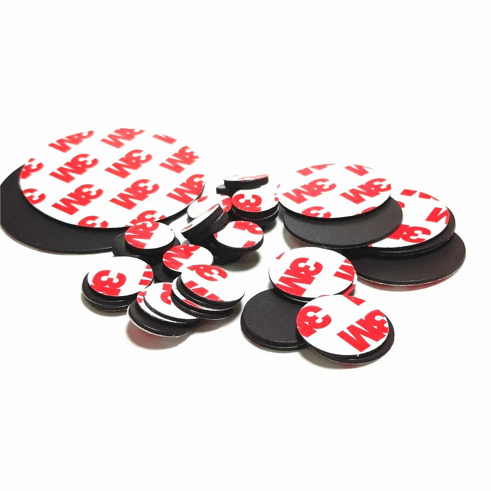 Rubber Magnet 20mm Diameter 1/1.5/2/3mmThick Round Magnetic Sticker Fit Glass Fridge DIY Refrigerator Stickers Supplies |