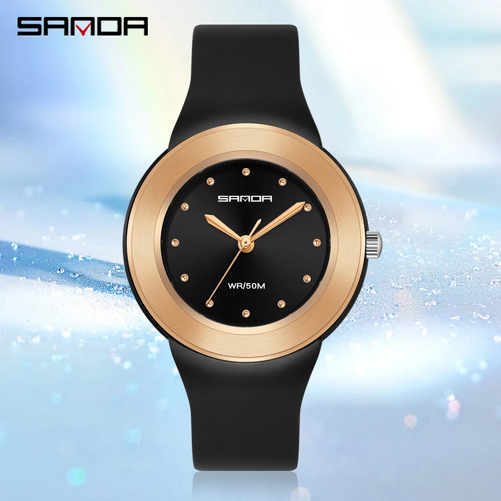 2023 New Luxury LED Electronic Digital Fashion Casual Women's Watches Ladies Clock Male Wristwatch Relogio Feminino SANDA  2126 enlarge