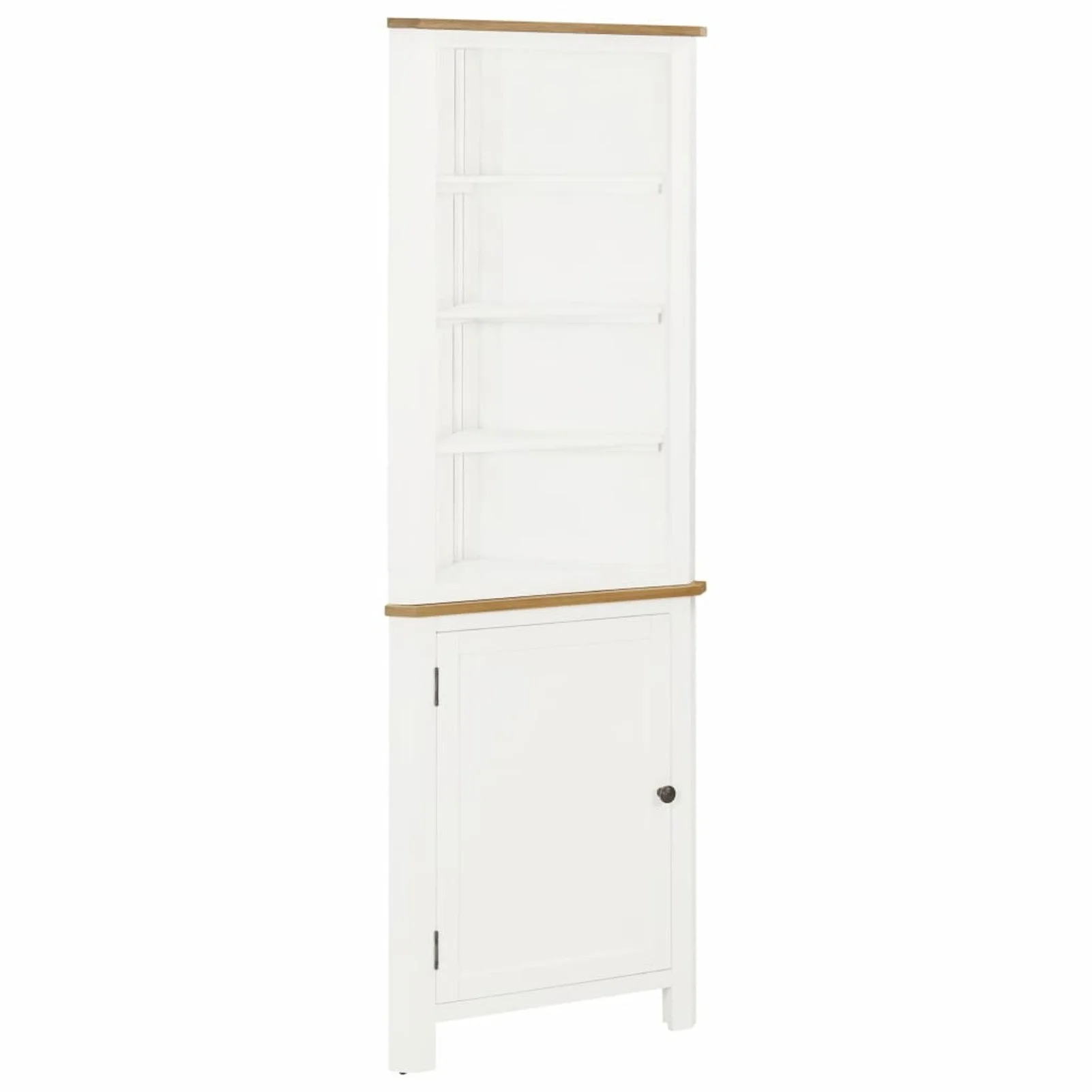 

Corner Cabinet 23.2"x14.2"x70.9" Solid Oak Wood