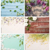 vinyl custom spring photography backdrops props flower wood planks photo studio background 2216 puo 03