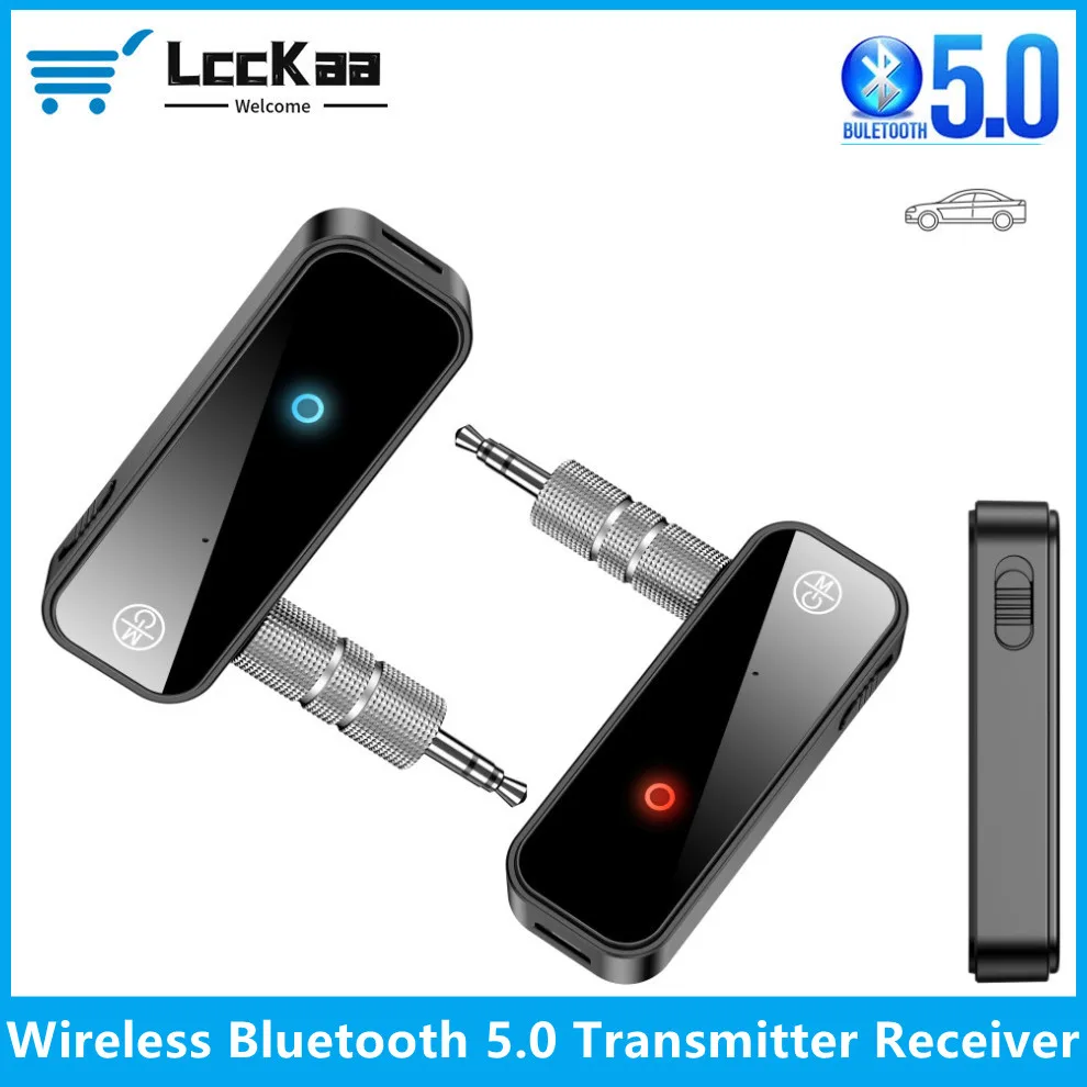 

Bluetooth 5.0 Receiver Transmitter 2 in 1 Bluetooth Receptor 3.5mm AUX Jack Audio Wireless Adapter for Car PC Headphones Mic 3.5