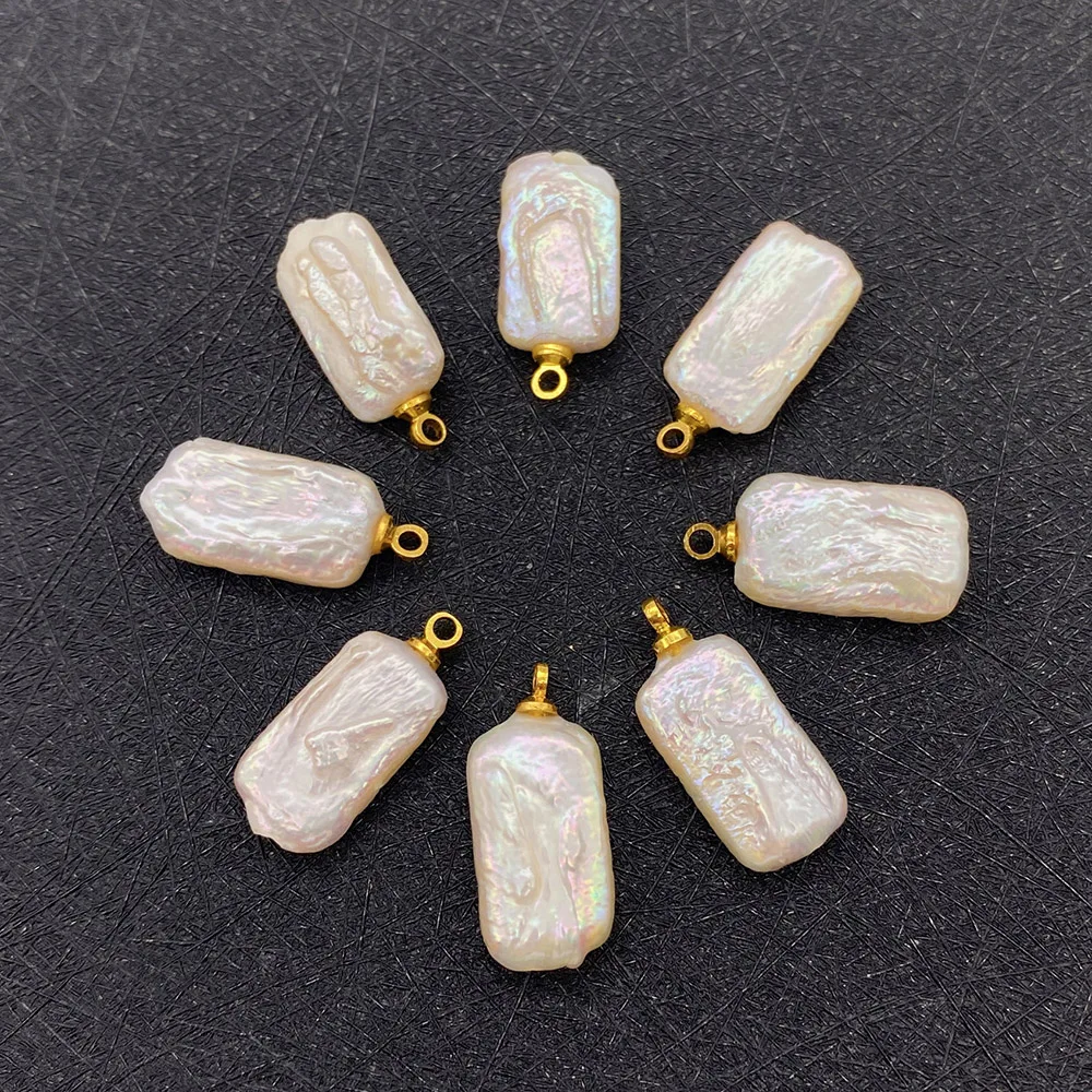 

Baroque Natural Freshwater Pearls Pendants Irregular Pearl Charms for DIY Jewelry Making Necklace Earrings Accessories Pendants