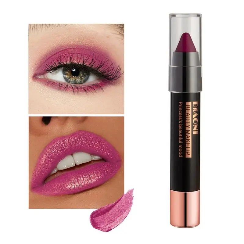 

2-in-1 Lip Crayon Smudge-proof Creamy Lip Liner Long-Lasting Wear Natural Gloss Finish Lipstick Lip Liner And Lipstick Makeup