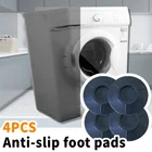 4 шт. Нескользящие подставки для стиральной машины, антивибрационный беззвучный защитный коврик, подъемная подставка для мебели, аксессуары для домашнего декора