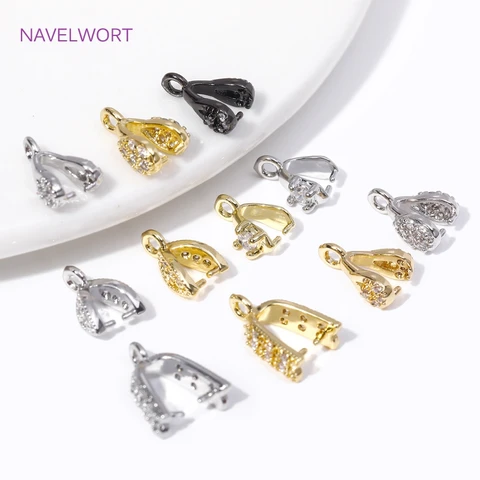 Зажимы для бижутерии NAVELWORT золотые 18к 10 шт