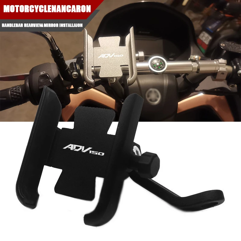 

Newest ADV150 For HONDA ADV 150 2019 2020 2021 Hot Deals Motorcycle Accessories Handlebar Mirror Mobile Phone GPS Stand Bracket