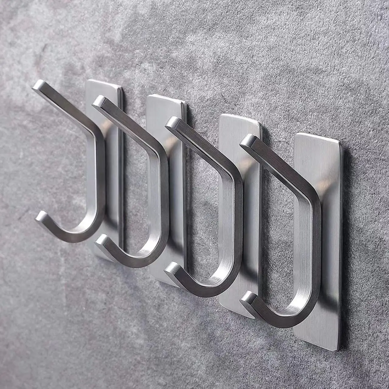 

Stainless steel hook with adhesive hook No punching or marking Small hook