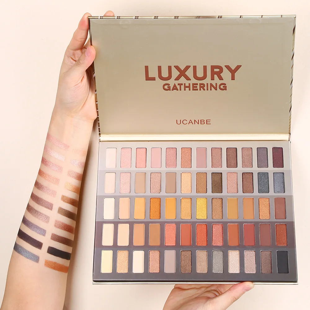 

Ucanbe Luxury Gathering 60 Colors Eyeshadow Palette Shimmer Makeup palette Smoky Pigment Matte Shadows Fashion Beauty Cosmetics