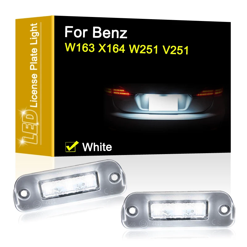 

Фотолампа 12 В для Benz ML-класс W163 98-11 GL-класс X164 06-12 R-класс W251/V251 05-11 белый светильник для номерного знака