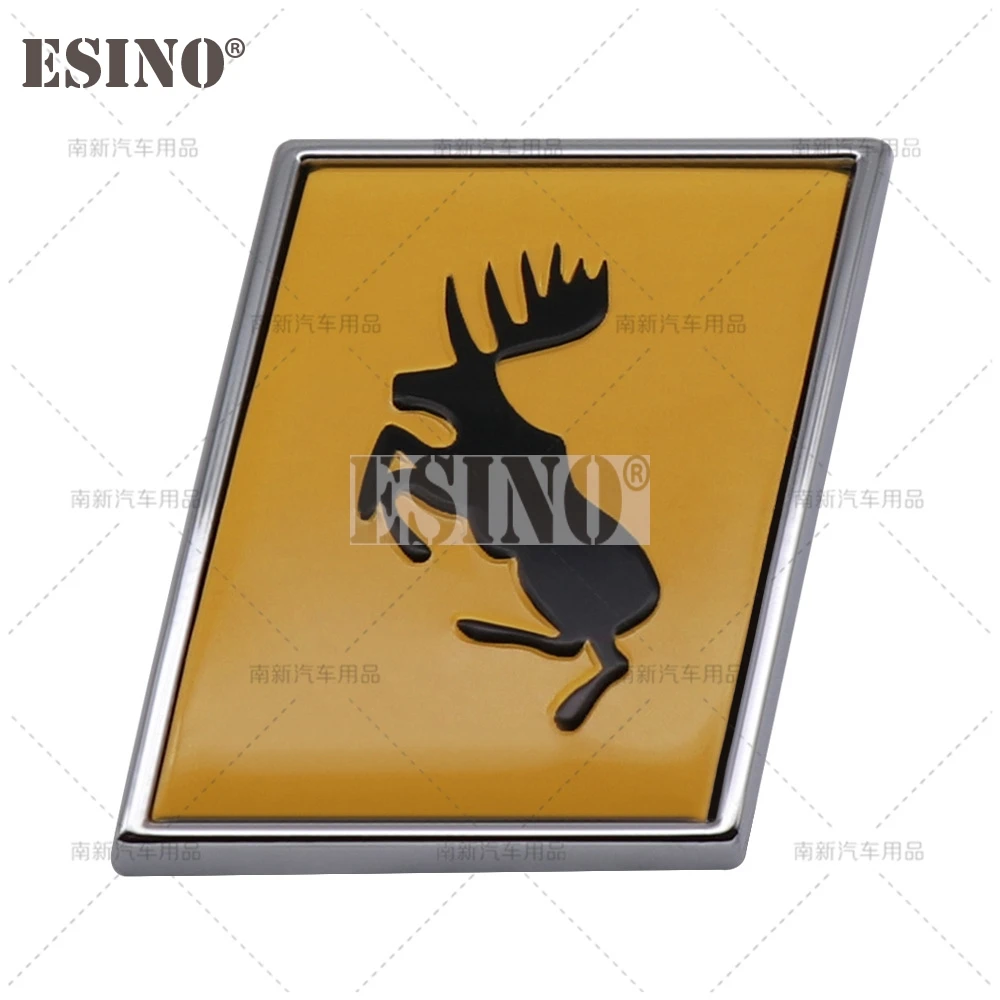 

3D розыгрыш лось тест металлический клей задний багажник эмблема значок наклейка для Volvo XC40 XC60 XC70 XC90 V40 V60 V90 S40 S60 S80 S90