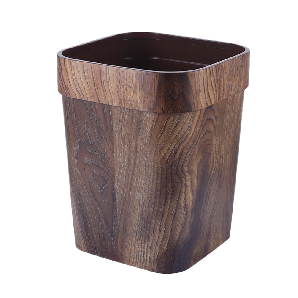 

Trash Can Bin Garbage Waste Kitchen Bathroom Office Basket Cans Bedroom Woodsmall Dustbin Rubbish Farmhouse Bucket Wastebasket